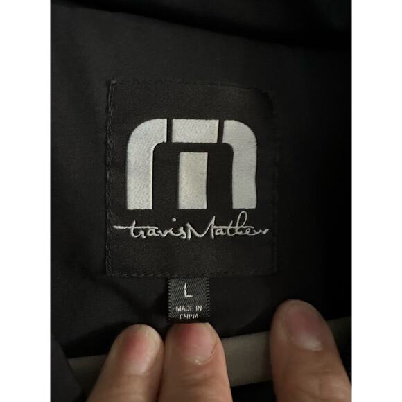 Travis Mathew Men's Black Gray Colorblock Full Zip Jacket Size Large - Picture 4 of 5